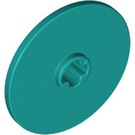 Lego disk 3x3, tmavě tyrkysová (6296502)